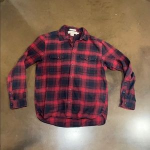 Red and Black men’s flannel shirt